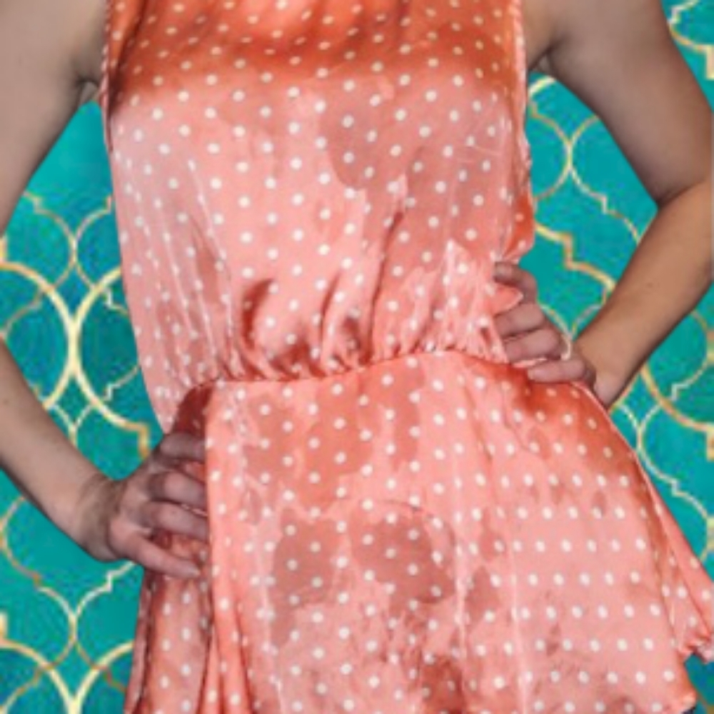 Backless Silk Polka Dot Blouse by 0 degrees